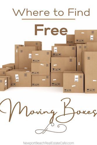 there is a pile of moving boxes with the words where to find free