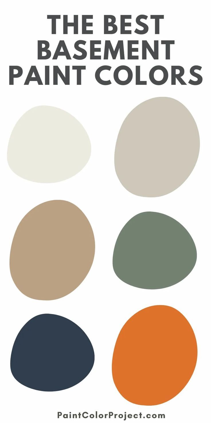 the best basement paint colors to use in your home or office, including neutrals and browns