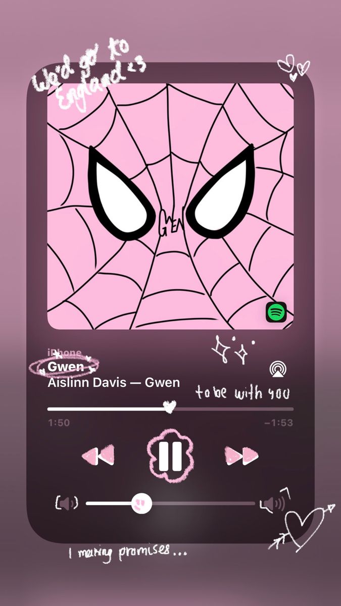 an animated spider face is shown on the screen, and it appears to be pink