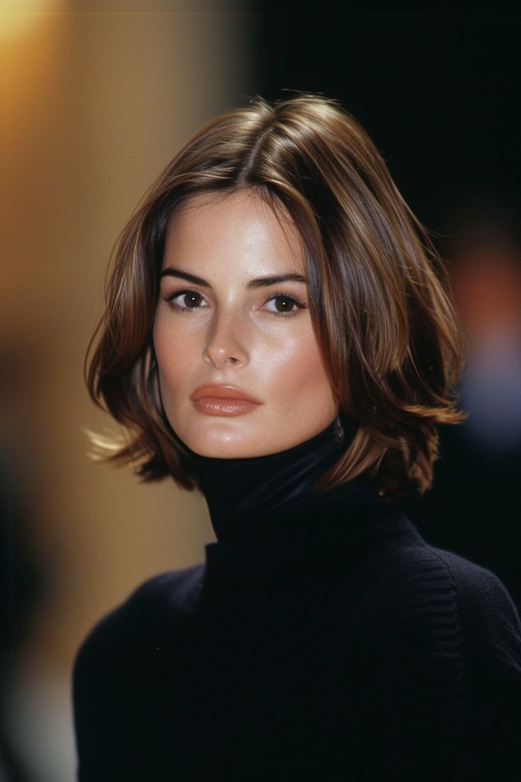 Hair Change, Short Brown Hair, Lob Hairstyle, Hair 2024, 90s Models, Big Chop, Layered Bob, Penteado Cabelo Curto, Hair Makeover