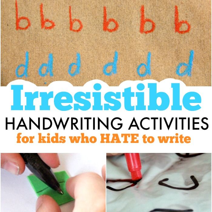 handwritten activities for kids who have to write and draw with the help of their own hands