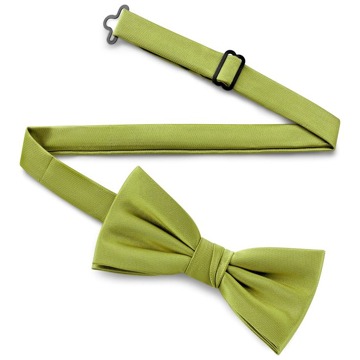 * Sleek satin finish
 * Pre-tied for convenience
 * Size-adjustable strap Adjustable Green Ties For Party, Green Adjustable Tie For Party, Adjustable Green Tie For Party, Elegant Green Adjustable Tie, Spring Formal Bow Tie With Satin Bow, Elegant Green Adjustable Suit And Tie Accessories, Spring Formal Satin Bow Tie, Formal Summer Bow Tie With Satin Bow, Classic Green Bow Tie For Formal Occasions