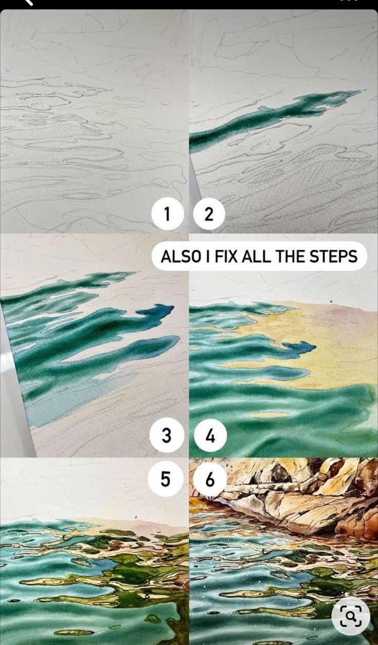 Watercolor Wave, Painting Water, Diy Watercolor Painting, Have Inspiration, Watercolor Painting Techniques, Water Art, Watercolor Paintings Tutorials, Watercolor Art Lessons, Arte Sketchbook