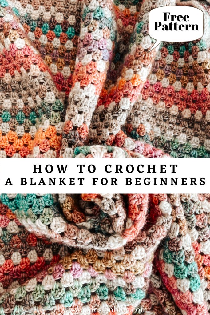 a crochet blanket with the title how to crochet a blanket for beginners