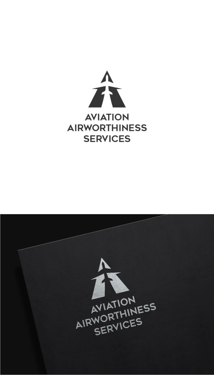 the logo for aviation services, which is designed to look like it has an arrow on top