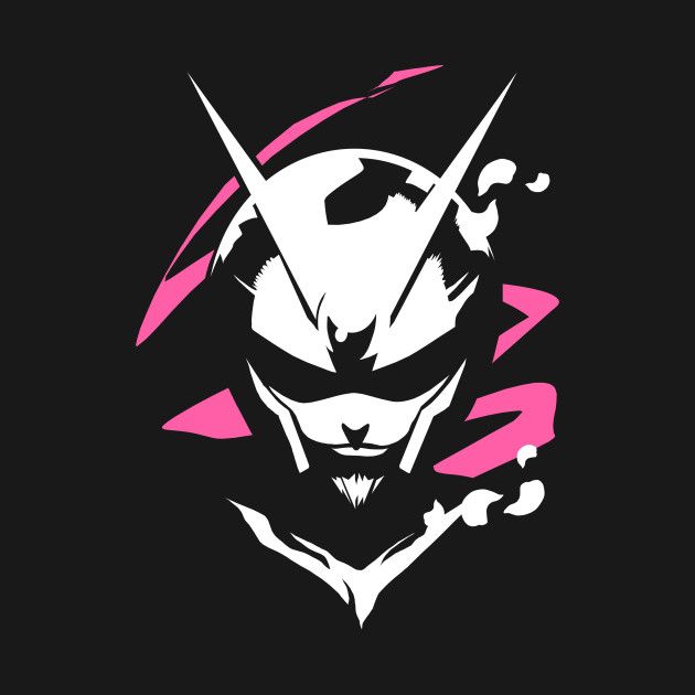 the logo for an upcoming video game, overwatching with pink and black paint