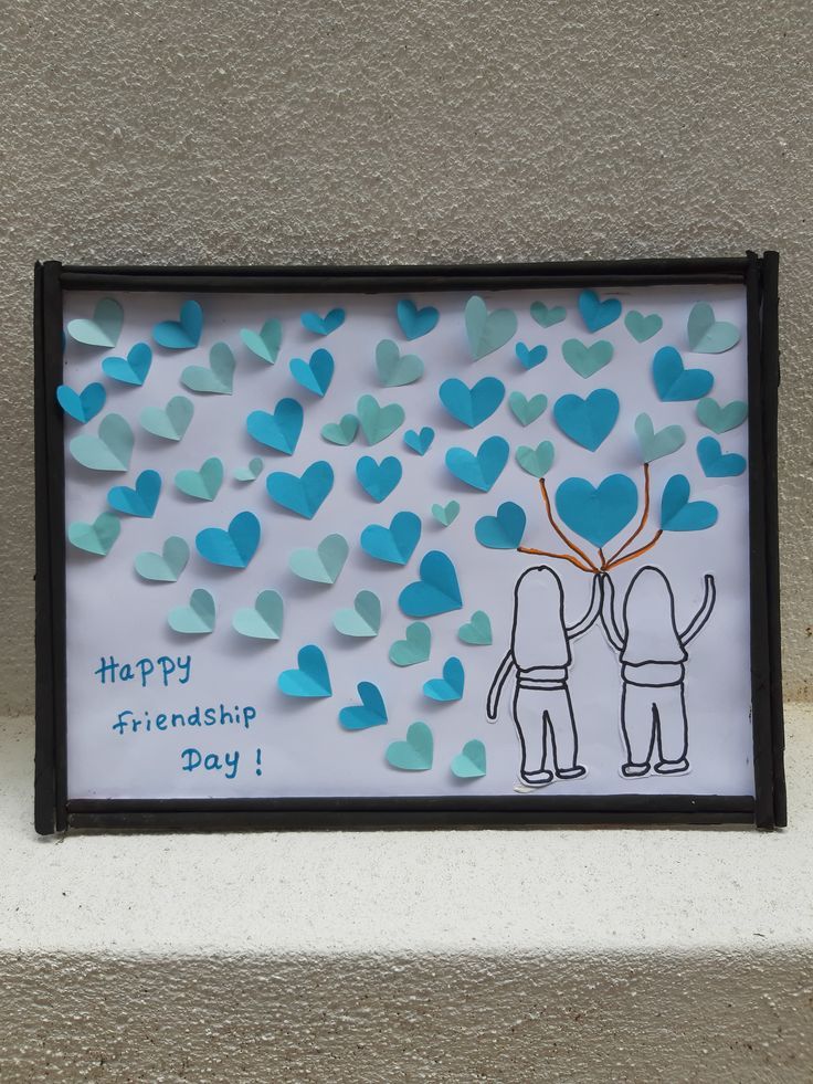 Friendship Day Wall Decor August Ideas, World Friendship Day, Bord Design, Happy Friendship Day, Friendship Day, Wall Decorations, Light Box, Wall Decor, Wall