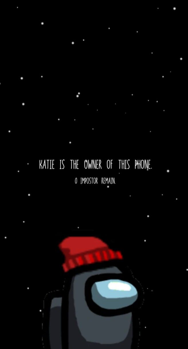 a cartoon character with a red hat on his head and the words kate is the owner of this phone