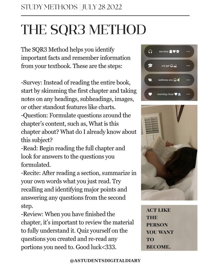 study method aesthetic 123 Study Method, How To Improve Reading Comprehension, Reading Comprehension Tips, Study Schedule For Night People, I Miss My Cafe Website, How To Read For Exams, Effective Study Techniques, How To Study A Chapter, Different Study Techniques
