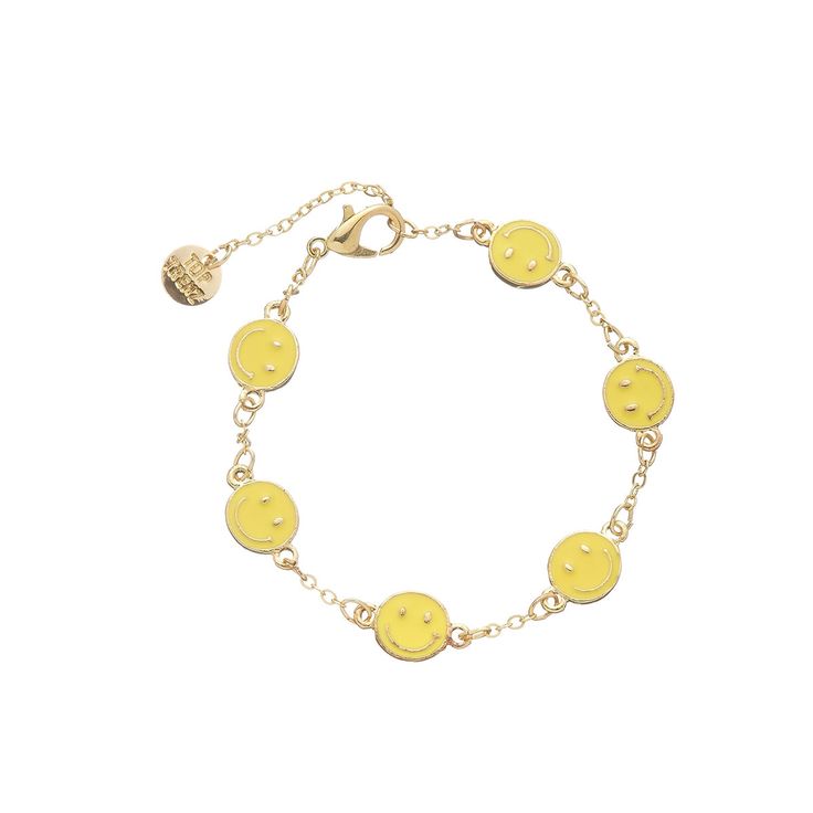 Bring in the charms with our Charm After Charm Bracelets! Crafted with care, these trendy charm bracelets include delicate gold chains as well as multiple dainty enamel charms. Trendy Round Charm Bracelet With Adjustable Chain, Gold Enamel Bracelets With Charms, Gold Enamel Bracelet With Charms, Trendy Yellow Gold Enamel Jewelry, Trendy Gold-plated Charm Bracelet, Trendy Gold Charm Bracelet, Trendy Gold Plated Charm Bracelet, Trendy Everyday Charm Bracelet, Everyday Trendy Charm Bracelet