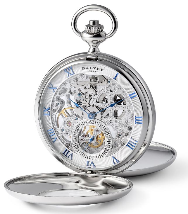 Silver and Blue style Timeless Self-winding Pocket Watch For Formal Events, Timeless Self-winding Pocket Watch For Formal Occasions, Luxury Engraved Pocket Watch For Formal Occasions, Luxury Polished Pocket Watch For Formal Occasions, Luxury Polished Finish Pocket Watch For Formal Occasions, Elegant Formal Pocket Watch With Skeleton Dial, Elegant Self-winding Pocket Watch With Round Dial, Luxury Polished Pocket Watch For Anniversary, Elegant White Pocket Watch With Chronometer