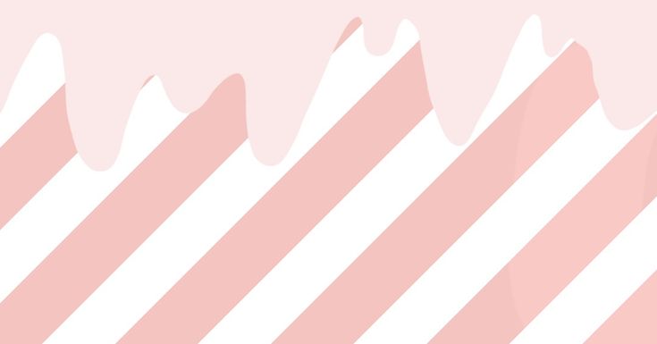 a pink and white background with vertical lines in the center that are diagonally striped