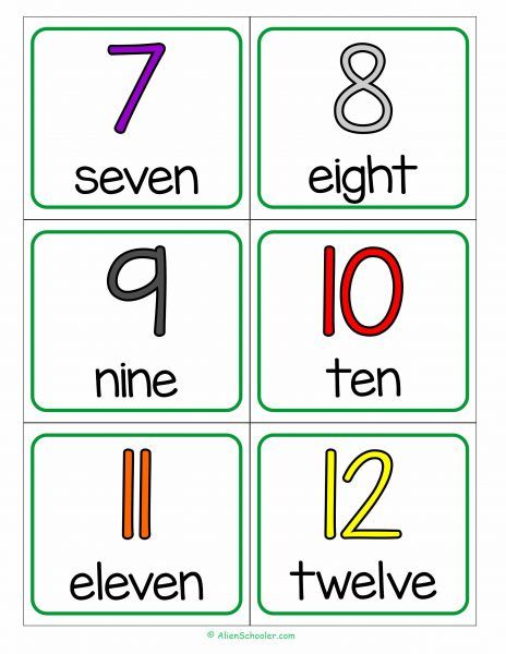 Number Flashcards 7 to 12 with number words printable Number Cards 1-20 Free Printable, Number Cards Printable, Free Printable Numbers, Number Flashcards, Math Printables, Number Words, Printable Flash Cards, Printable Numbers, Cards Printable