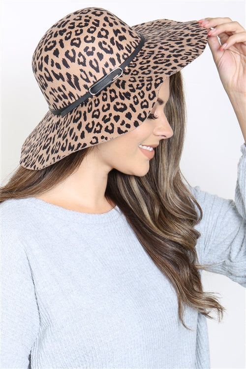 Leopard Accent Fashion hat with adjustable Buckle. • One size fits most Linen Gauze, Plus Size Coats, Top Pants Set, Fascinator Hats, Mens Scarves, Short Jumpsuit, Plus Dresses, Fedora Hat, Organic Beauty