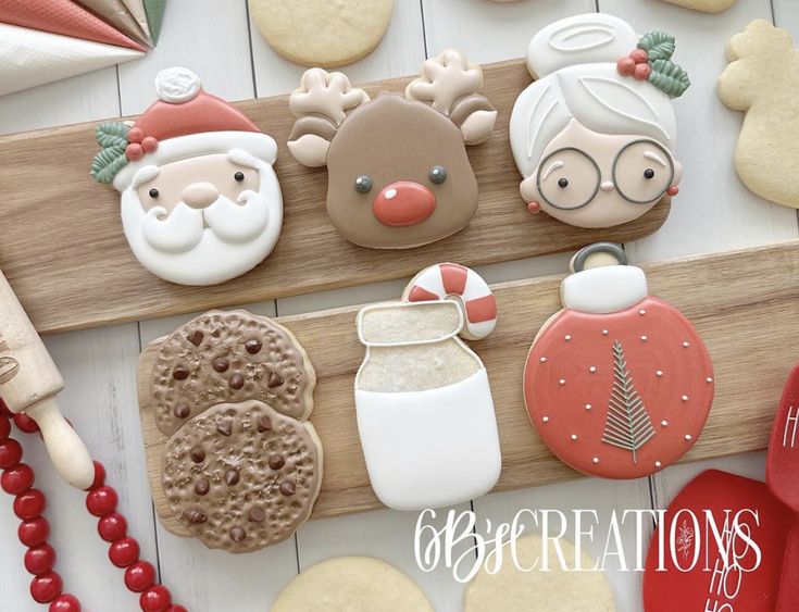 some cookies and other food items on a table