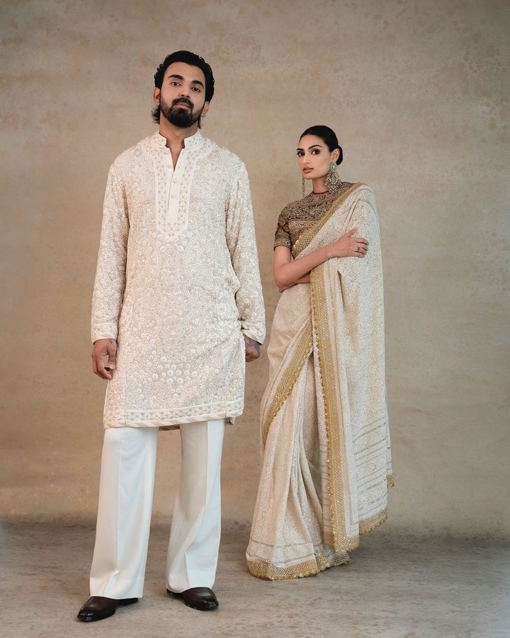 Athiya Shetty Instagram, Traditional Indian Mens Clothing, Shanaya Kapoor, Indian Wedding Clothes For Men, Wedding Kurta For Men, Athiya Shetty, Kl Rahul, Mens Wear Wedding, Indian Groom Wear