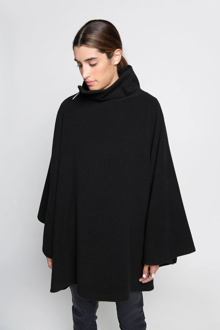 Avery Wool Cape – Marcella Oversized Winter Cape For Work, Chic Oversized Cashmere Cape, Oversized Long Sleeve Cashmere Poncho, Long Sleeve Wool Cape For Fall, Chic Cashmere Cape For Winter, Oversized Chic Wool Poncho, Oversized Winter Cape, Cashmere Cape For Winter, Chic Wool Poncho For Winter