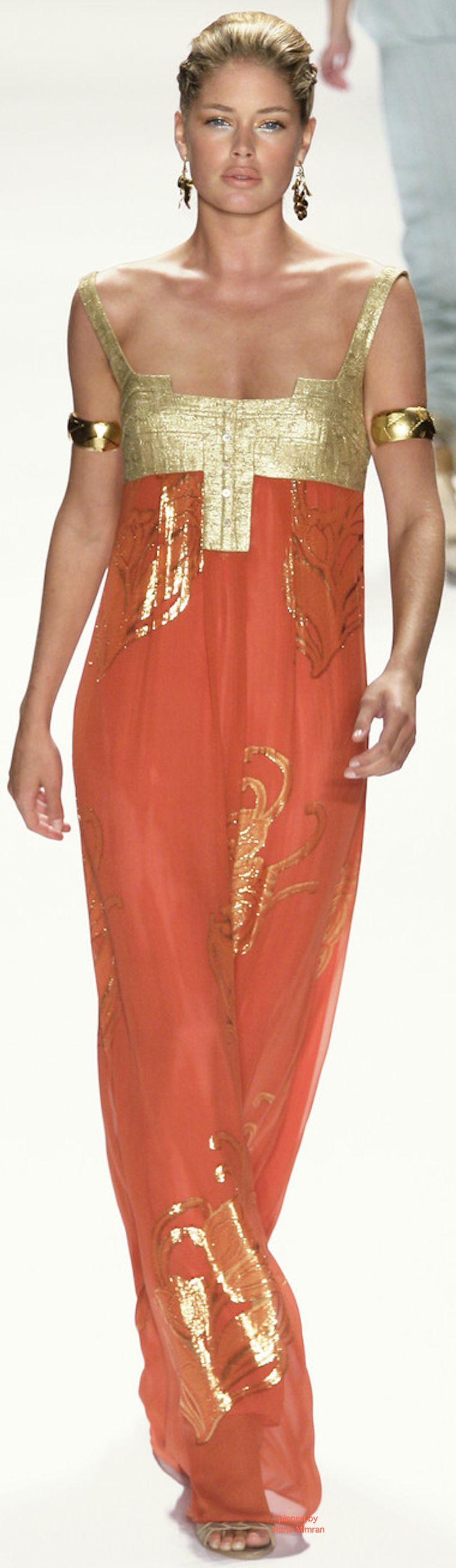 Nicole Miller jαɢlαdy Orange And Gold, �فستان سهرة, Orange Fashion, Maxi Skirts, Gorgeous Gowns, Nicole Miller, Gold Dress, Beautiful Gowns, Look Chic