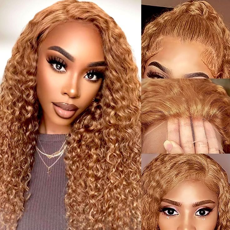 Honey Blonde Curly Lace Front Wigs Human Hair Preplucked Density180 Transparent Lace Blonde Curly Human Hair Lace Wigs For Women Honey Blonde Curly Wig, Blonde Deep Wave Wig, Honey Blonde Deep Wave, Blonde Deep Wave, Blonde Curly Wig, Blonde Lace Front Wigs, Lace Front Wigs Human Hair, Wave Wig, Curly Lace Front Wigs