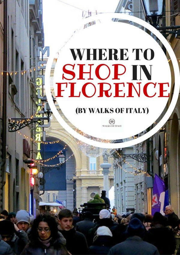 there is a sign that says where to shop in florence