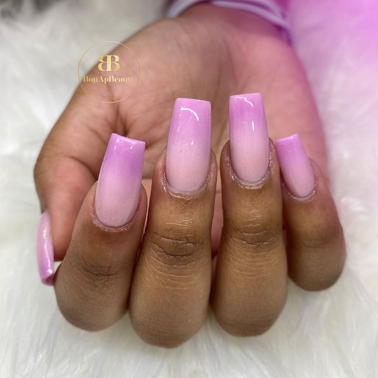 #colorpowder #coloracrylic #naturalnails #atlanta #nails #Georgia #Gelnails #nailart #naildesigns #diamonds #acrylicnails #gelnails #opi #georgia #bonapbeauty #salon #nailsofinstagram #nailsoftheday #nailsofinsta #nailsonfleek #nailsnailsnails #nails4today #pampveryourself #northgeorgia #selfcare #tiktok #bonapbeauty Light Purple Nails, Girly Nails, Purple Ombre Nails, Lilac Nails, Cute Short Nails, Ombre Acrylic Nails, Purple Ombre, Nail Inspiration, Purple Lilac