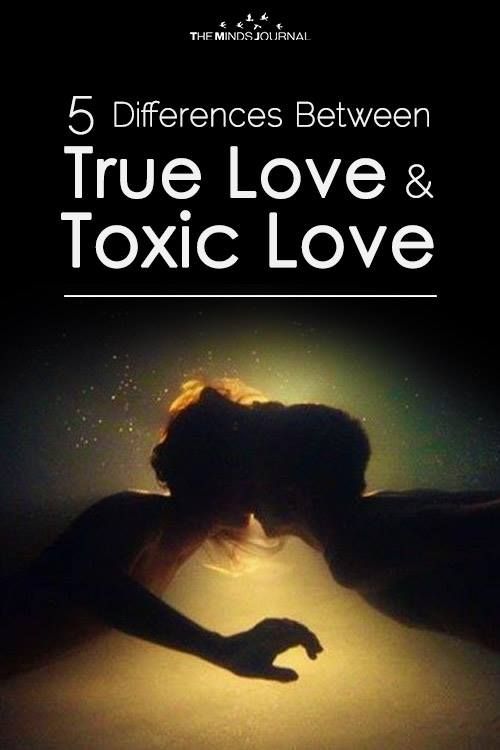 the cover of five differences between true love and toxic love