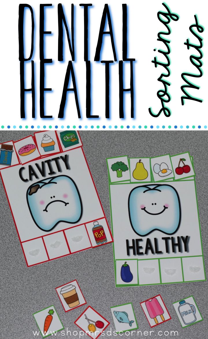 Dental Health Sorting Mats: Sorting is an essential skill that students need to learn in their early education years. With this set of dental health awareness sorting mats, students can sort 16 different objects by color (2 color mats, 8 different sorting pieces per mat). Dental Health For Preschool, Free Dental Health Preschool, Dental Heath Craft For Toddlers, Montessori Dental Health Activities, Dental Heath For Preschool, Dental Health Unit, Dental Health Week, Dental Health Preschool, Dental Health Activities