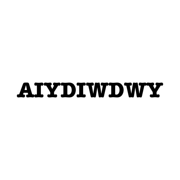 the word alyddwy is written in black on a white background