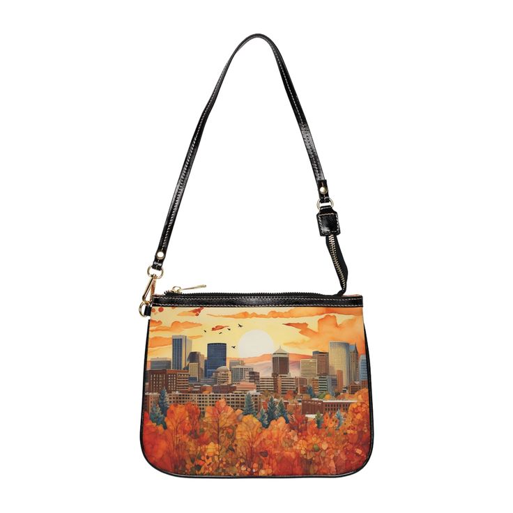 Made with high-grade cruelty-free PU leather, this personalized shoulder bag adds a chic touch to any outfit. Its small and lightweight construction makes it the perfect accessory for carrying around any essential items in style. Trendy On-the-go Clutch Shoulder Bag, Clutch Shoulder Bag With Zipper For Daily Use, Trendy Handheld Shoulder Bag For Fall, Black Baguette Bag For Travel In Fall, Trendy Bags With Adjustable Strap For Fall, Trendy Fall Bag With Detachable Strap, Fall Shoulder Bag For Mobile Phone, Fall Travel Canvas Shoulder Bag, Trendy Fall Shoulder Bag