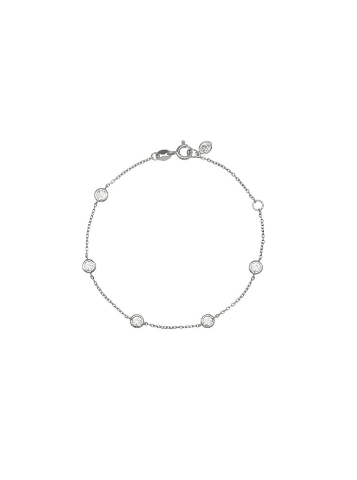 The Clemence bracelet features a delicate strand of five 0.10-carat round cut stones bezel-set in sterling silver. Adjustable by one inch for your preferred fit. Available in 6" plus 1 inch or 7" plus 1 inch. Choose from lab-grown white sapphires or D VS1 diamonds. The Fine Print: Metal: Sterling Silver Setting: Bezel Vs1 Diamond, Gift Me, Red Sapphire, The Fine Print, Ring Chain, Shopping Wishlist, Fine Print, Strand Bracelet, Sapphire Stone