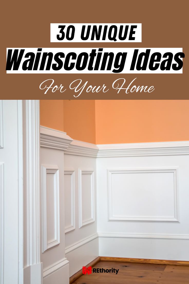 an empty room with the words 30 unique wainscoting ideas for your home