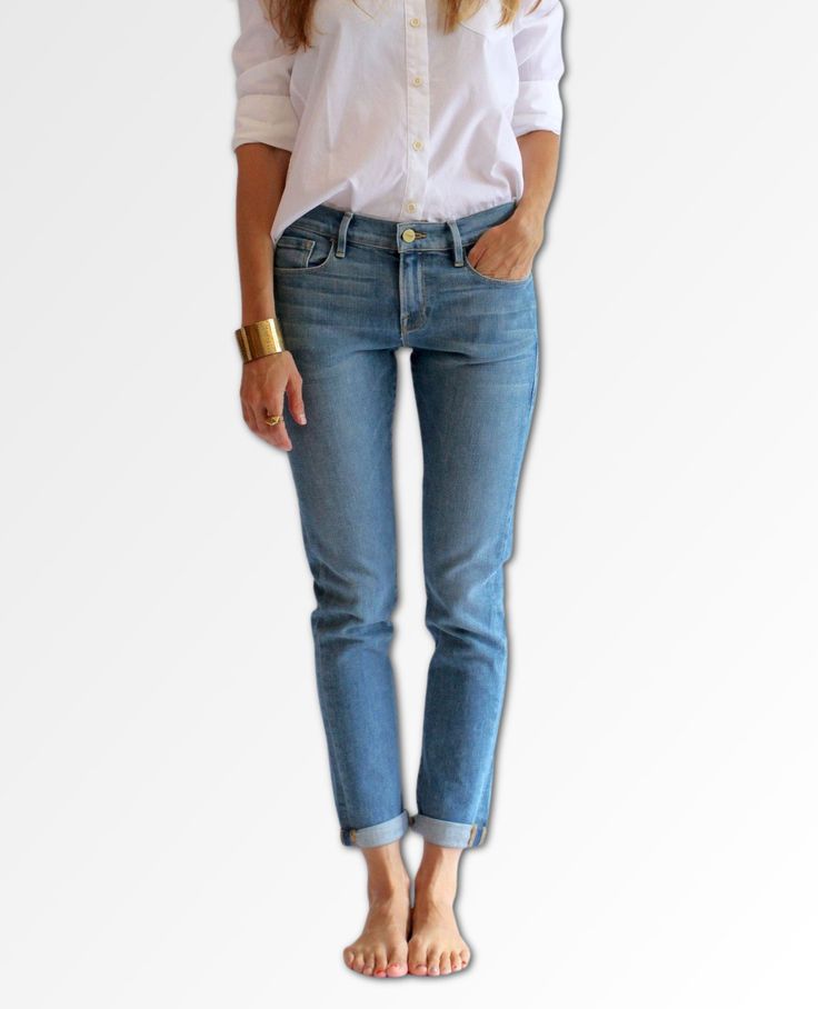 We love a good boyfriend jean (especially those with a ‘70s vibe and crafted from super stretch denim) and these new jeans from Frame are no exception. Designed with a mid-rise waist and straight leg fit with slight tapering above the ankle, these jeans bring a tailored and polished look while still offering the comfort of jeans. Pop them on with white sneakers for a clean look, or go for laidback casual by slipping on your favorite mules. Sizing details: 9" Front Rise/29" Inseam/12.25" Leg Open Mid-rise Rigid Denim Blue Pants, Mid-rise Denim Blue Rigid Denim Jeans, Good Boyfriend, Best Boyfriend Jeans, Mid-rise Blue Rigid Denim Pants, Rigid Denim Jeans With Contrast Stitching, Standard Cut, Straight Fit Full-length Rigid Denim Jeans, Boyfriend Jean, Polished Look