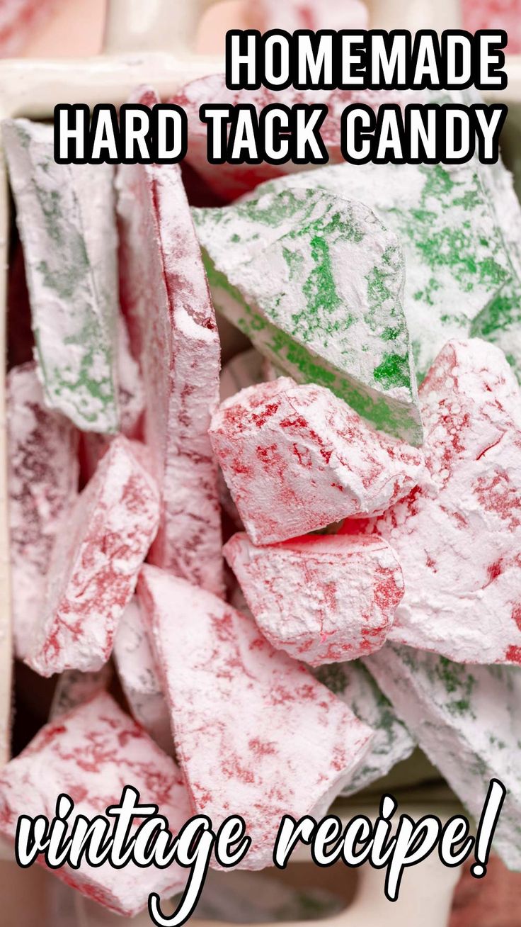 homemade hard tack candy vintage recipe