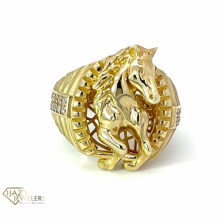 3D horse ring__2023-05-15-15-44-41-3.png 14k Yellow Gold Jewelry With Horse Design, 14k Gold Horseshoe Ring, Elegant Gold Horseshoe Rings, Vastu Wallpaper, 7 Horses Running Painting Vastu Wallpaper, Running Painting, Horse Shoe Design, 7 Horses, 3d Horse