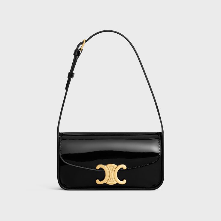 Black Designer Bags, Celine Purse, Celine Shoulder Bag, Celine Handbags, Celine Bags, Celine Bag, Small Leather Goods, Chain Bags, Leather Handle