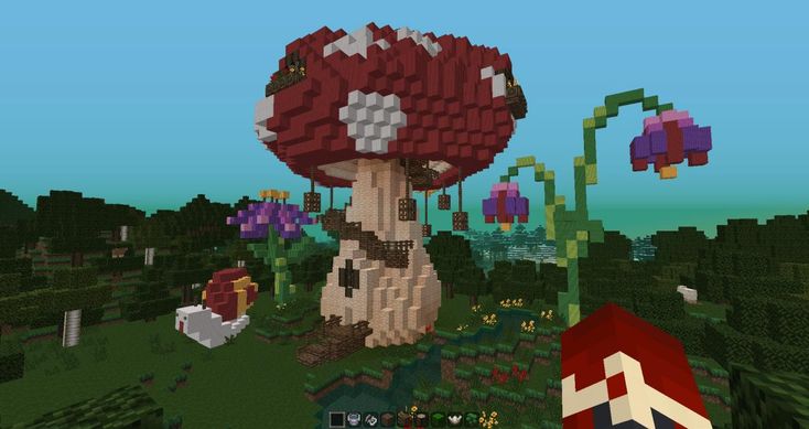 the mushroom house in minecraft