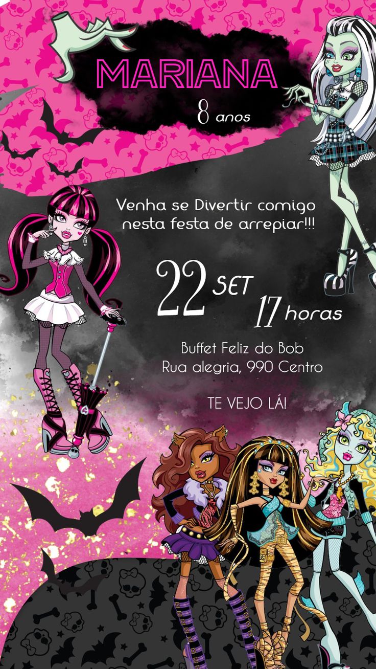 an advertisement for a fashion show with two girls dressed up in costumes and bats on the background