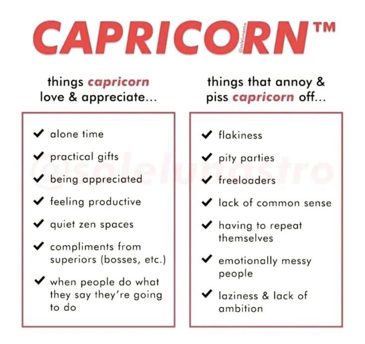 the differences between capricorn and love & appreciation