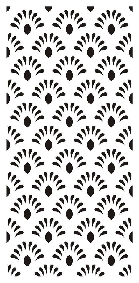 a paper cut out with black and white designs