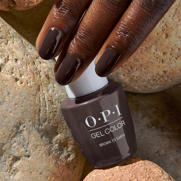 Opi Brown Gel Polish, Opi Brown Nail Polish Shades, Opi Gel Polish Colors Fall 2023, Opi Gel Polish Colors Fall, Opi Brown To Earth, Opi Brown Nail Polish, Opi Fall Nail Colors, Opi Fall 2023 Collection, Brown Nail Colors