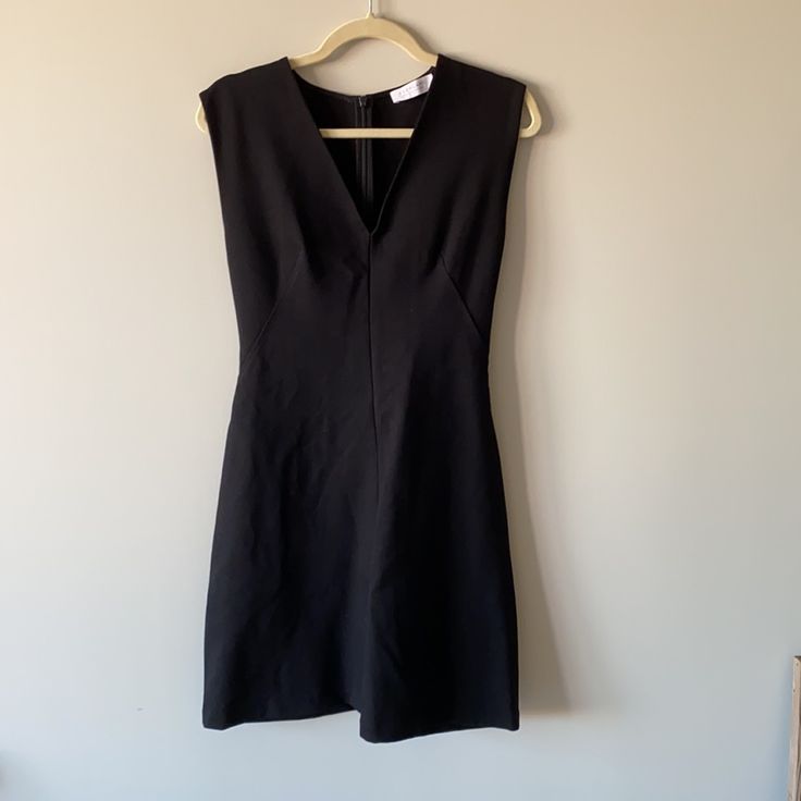 Everlane The Sleeveless V-Neck Flare Dress Size: 2 Color: Black Will Photograph And Post Black Sleeveless V-neck Dress For Date Night, Black Sleeveless V-neck Dress, Black V-neck Sleeveless Dress For Work, Black V-neck Sleeveless Dress For Date Night, Chic Black Sleeveless V-neck Dress, Casual Sleeveless V-neck Dress For Work, Elegant Fitted Everlane Dress, Silk Tank Dress, Red Shirt Dress