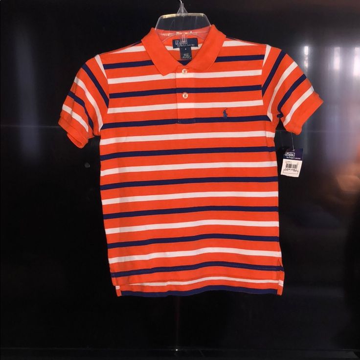 Brand New With Tags! Size 6 Boys! Summer Cotton Polo Shirt For School, Red Cotton Polo Shirt For Summer, Summer School Cotton Polo Shirt, Summer Red Cotton Polo Shirt, Red Cotton Polo Shirt For Spring, Orange Cotton Polo Shirt For Summer, Summer Orange Cotton Polo Shirt, Orange Cotton Short Sleeve Polo Shirt, Red Collared Top For School