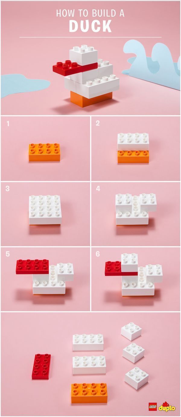 the instructions for how to build a lego boat