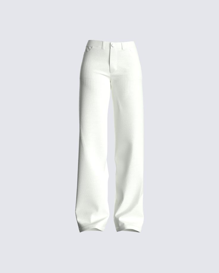 Ronnie Wide Leg Jean Finnese Clothes, White Jeans Png, White Jeans Outfit Aesthetic, Clothes White Background, Pants Png, Fashion Collection Inspiration, White Pant, Future Of Fashion, Welcome To The Future