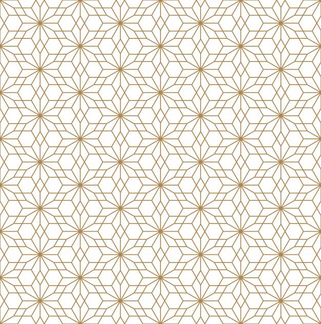 a white and gold geometric pattern