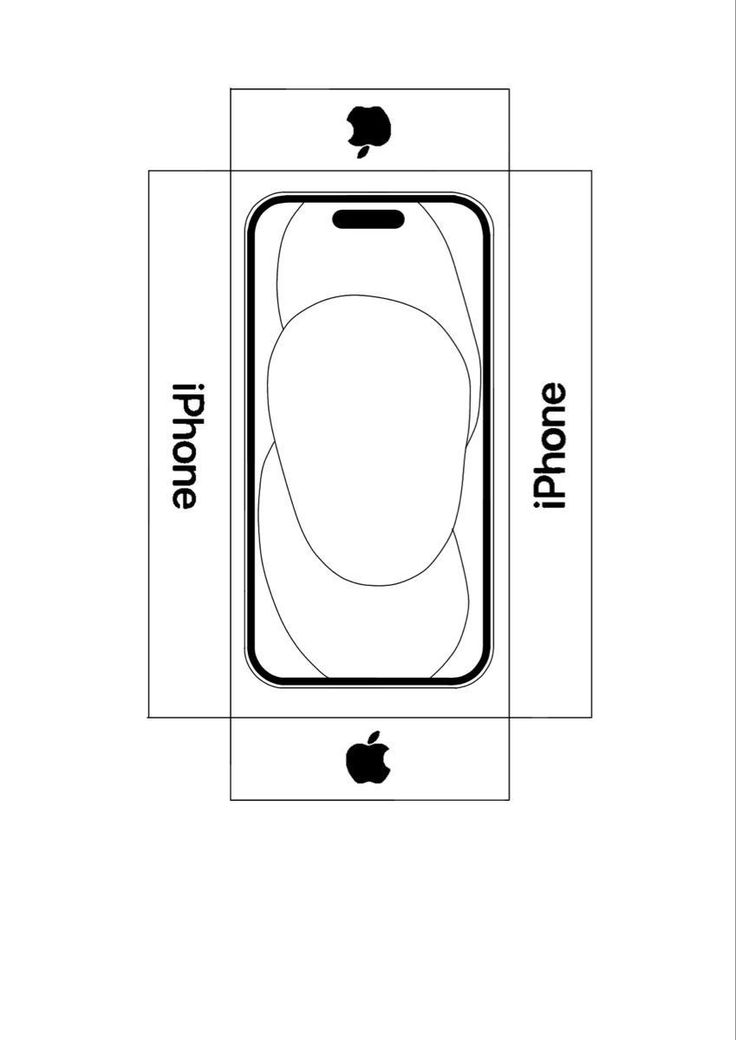 an apple product is shown with the size and measurements for its iphone phone, as well as