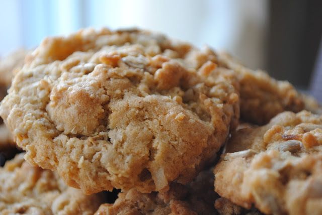 some cookies are stacked on top of each other