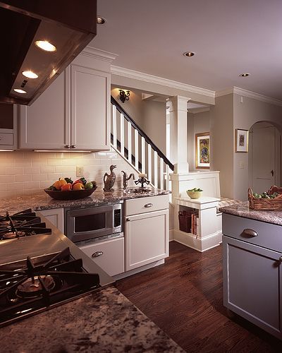 the kitchen is clean and ready for us to use in its new owner's home