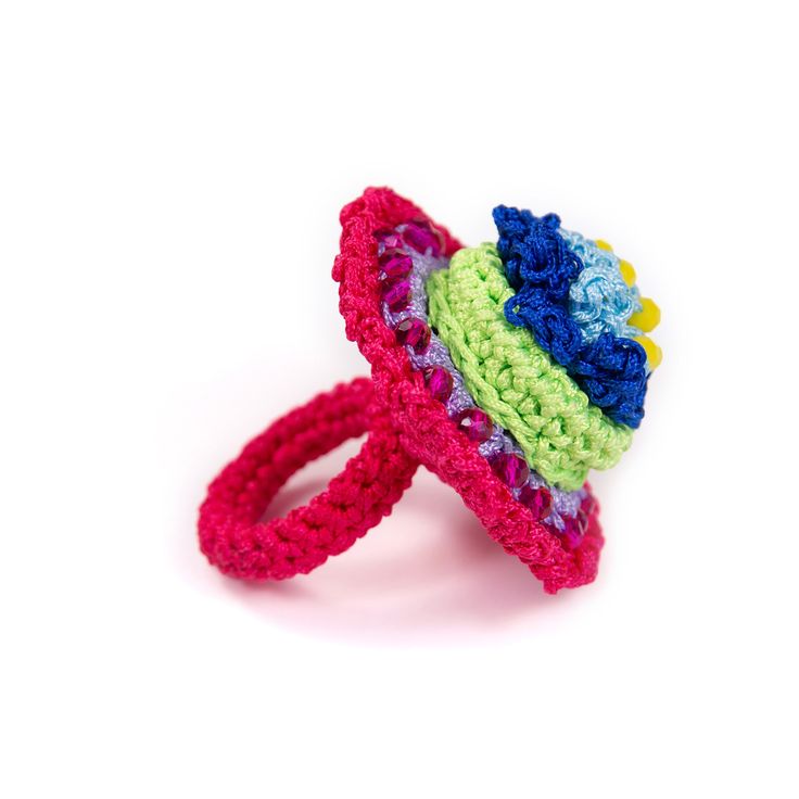 Why LUSH?

 The Lush ring invites you to admire the abundance of colors that amaze the eye. Its bright pink and intense green tones enchant the soul and evoke a world of freedom and joy. A perfect ring for those who dare to be different and want to emancipate themselves from black. 

The Lush ring is entirely crocheted and assembled by hand. Colorful Handmade Ring Gift, Colorful Handmade Rings As Gift, Colorful Handmade Rings For Gifts, Multicolor Flower Ring As Gift, Multicolor Flower Ring Gift, Handmade Bohemian Pink Ring, Multicolor Handmade Fusion Rings, Colorful Website, Dare To Be Different