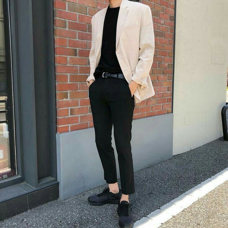 Korean Formal Outfit Men, Formal Outfit Men, Formal Attire For Men, Semi Formal Outfit, Semi Formal Outfits, Western Outfits Men, Cute Skirt Outfits, Formal Mens Fashion, Mens Formal Wear